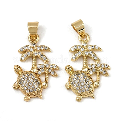 Латунные микро проложить кубического циркония подвески KK-I358-064G-05-1