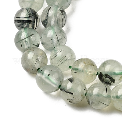 Природные пренит нитей бисера&nbsp;G-G457-6mm-03-1