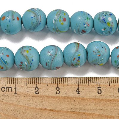 Бусы лэмпворк ручной работы BLOW-D006-07G-1