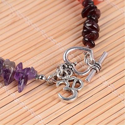 Драгоценный камень чип бисерные сандалеты AJEW-AN00150-1