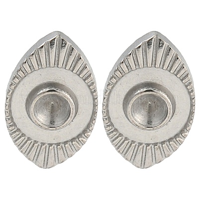 Фурнитура для сережек-гвоздиков из нержавеющей стали марки 304 EJEW-P291-11P-1