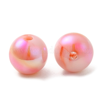 Переливающиеся бусины из абс-пластика&nbsp;RESI-Z015-03C-1