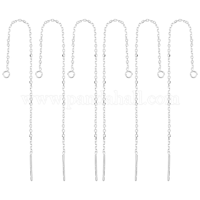 3 пара 925 серебряных сережек-гвоздиков STER-BBC0001-42-1