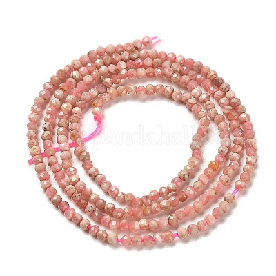 Натуральные бусины из родонита G-B107-A04-01-1