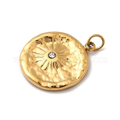 Подвески из нержавеющей стали 304 со стразами STAS-B093-08G-1