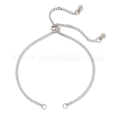 Изготовление браслета-слайдера из нержавеющей стали 304 толщиной 2.5 мм AJEW-JB01455-1