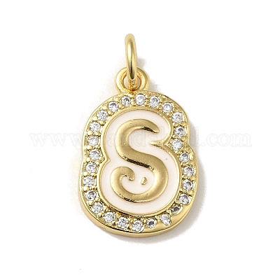 Латунные микро проложить кубического циркония подвески KK-K354-02G-S-1