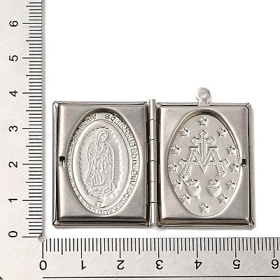 Подвески-медальоны из нержавеющей стали 304 STAS-Q300-01B-P-1