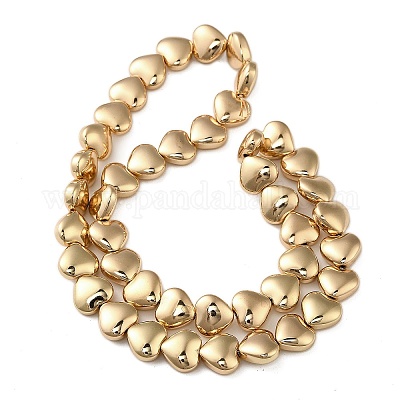 Стеклянные бусины с гальваническим покрытием  EGLA-H109-12-03-1