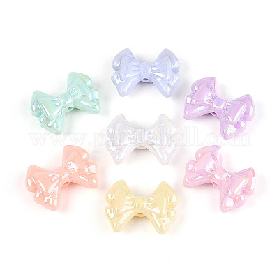 Непрозрачные акриловые бусины с УФ-покрытием OACR-N143-06-1