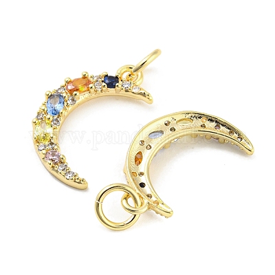 Латунные микро проложить кубического циркония подвески ZIRC-L077-038G-1