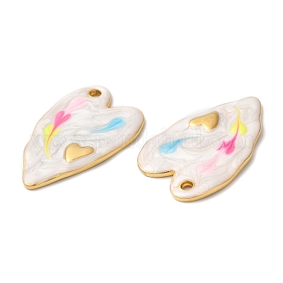 Подвески из нержавеющей стали 304 с эмалью STAS-K256-03G-01-1