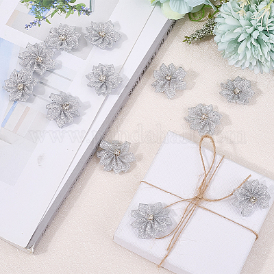 Полиэстер стразы цветок для украшения аппликации своими руками свадьба FIND-WH20001-76C-1