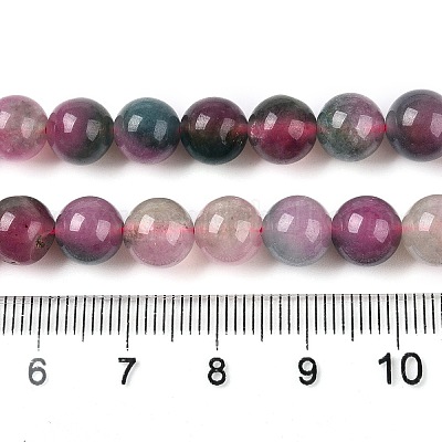 Окрашенные природные белый нефрит бисер пряди G-T138-8mm-210-28-1