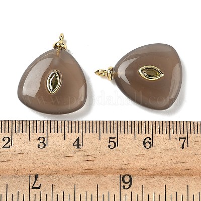 Природные серые агаты подвески G-H328-04G-A09-1