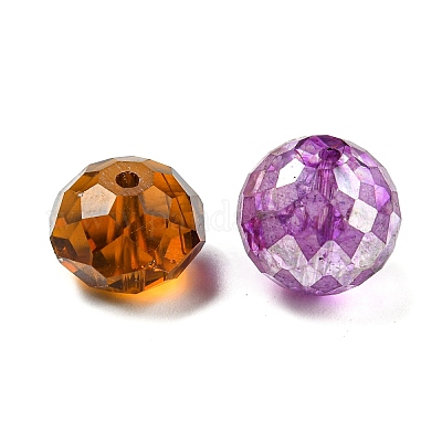 Прозрачные граненые стеклянные бусины GLAA-XCP0001-25-1