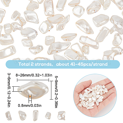 2 нитка окрашенных распылением натуральных бусин из пресноводных ракушек SHEL-SC0001-46-1