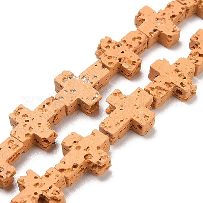 Синтетические бусины из лавы G-B087-01A-02-1