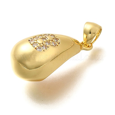 Стойки обшивки латунь микро проложить Циркон подвеску KK-L226-102G-B-1