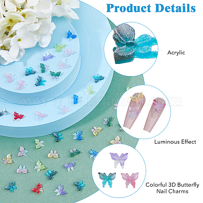 240шт 12 цвета светящихся кабошонов из смолы MRMJ-HY0001-24-1