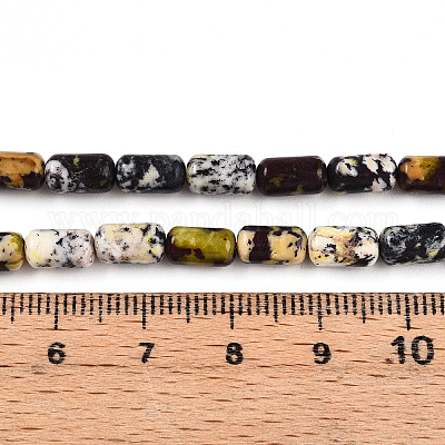 Бусы из натуральной желтой бирюзы (яшмы) G-N346-01A-15-1