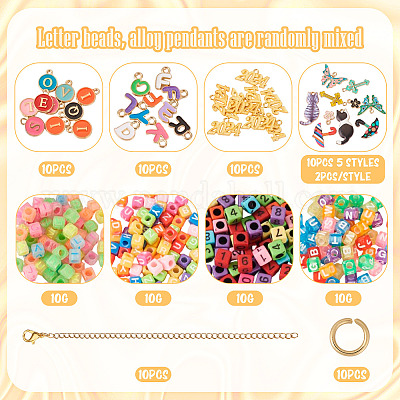 Подвески с буквами и цифрами своими руками DIY-TA0009-52-1