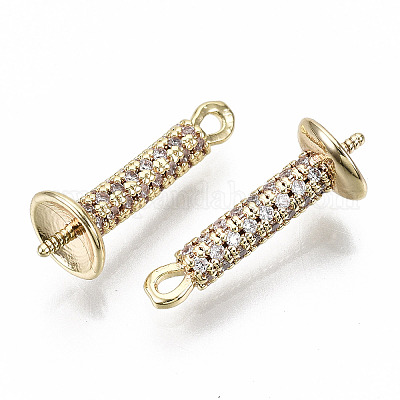 Латунная микропаве из прозрачного кубического циркония KK-N231-164-NF-1