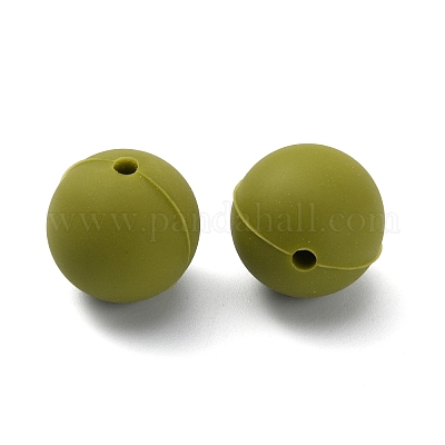 Силиконовые бусины&nbsp;LS-SIL-WH0012-001F-1