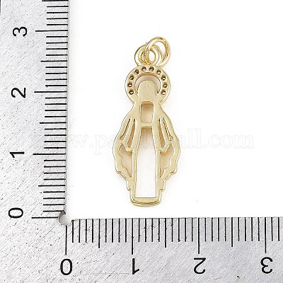 Латунные микро проложить кубического циркония подвески KK-D409-43G-B-1