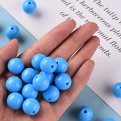 Непрозрачные акриловые бусины MACR-S370-C16mm-8-1