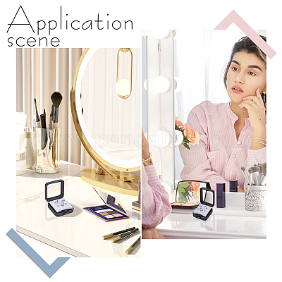 2 шт. 2 стиля железных коробок для демонстрации драгоценных камней с россыпью алмазов CON-WR0001-10-1