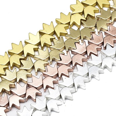 Гальванизировать немагнитных синтетический гематит бисер пряди G-S372-002-02-1