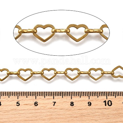 Ионное покрытие (ip) 304 нержавеющая сталь сердцевидные цепи CHS-S012-18G-1