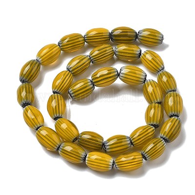 Ручной работы millefiori стеклянные бусины нитки LAMP-F035-12K-1