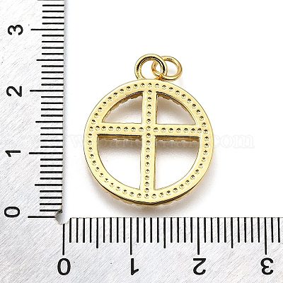 Стойки обшивки латунь микро проложить Циркон подвеску KK-K401-88G-1