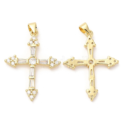 Кулоны из экологически чистой латуни с микропаве и кубическим цирконием KK-Q775-03G-1