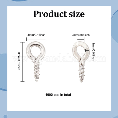 1000 шт. железные скобы для крепления колышков с винтовым ушком IFIN-DC0001-01P-1