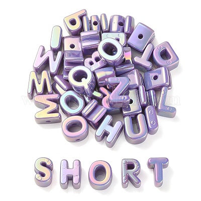 УФ-покрытие радужными переливающимися акриловыми бусинами OACR-C012-01B-1-1