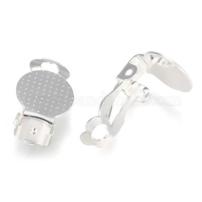 Фурнитура для сережек-клипс из нержавеющей стали 304 STAS-E482-16S-1