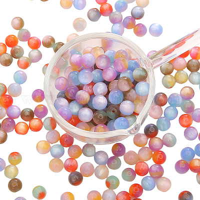 20шт градиентные цветные бусины из смолы PW-WGB0092-01-1