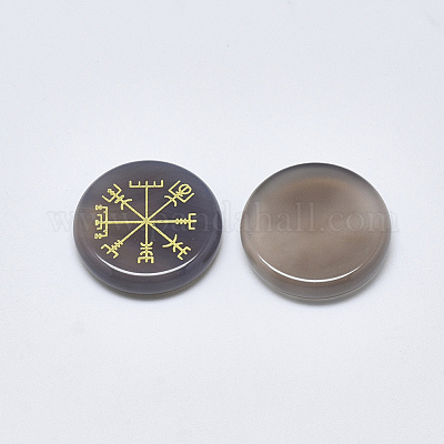 Серый натуральный агата кабошоны G-T122-39H-1