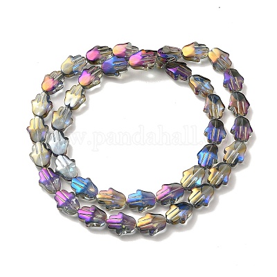 Прозрачные стеклянные бусины гальваническим пряди EGLA-F159-HR03-1