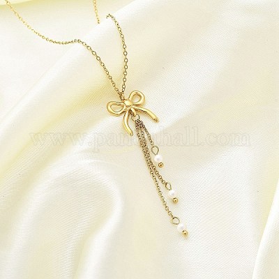 Ионное покрытие(ip) 304 нержавеющая сталь кулон ожерелье NJEW-K255-21G-1