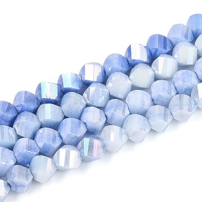 Антикоррозийные гальванические стеклянные бусины GLAA-T025-6mm-14B-1