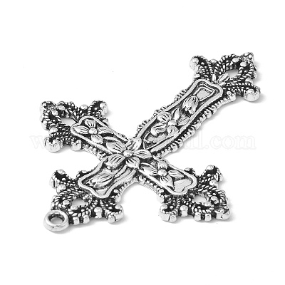 Тибетский стиль сплава большие готические подвески TIBEP-A20541-AS-LF-1