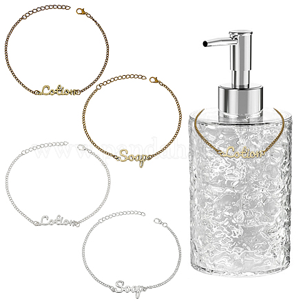 4шт. набор из 4 браслетов в виде мыла и лосьона для женщин BJEW-OC0001-04-1