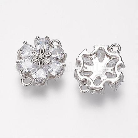 Латунные микро проложить класса AAA кубического циркония соединения ZIRC-G086-17P-NR-1