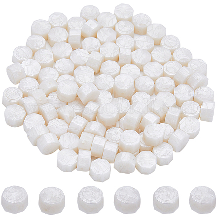 100шт восьмиугольные частицы сургуча DIY-CP0009-40B-1