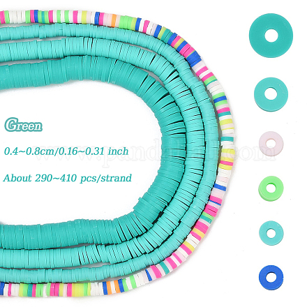 4 пряди 4 стиля ручной работы бусины из полимерной глины пряди CLAY-YW0002-22E-1