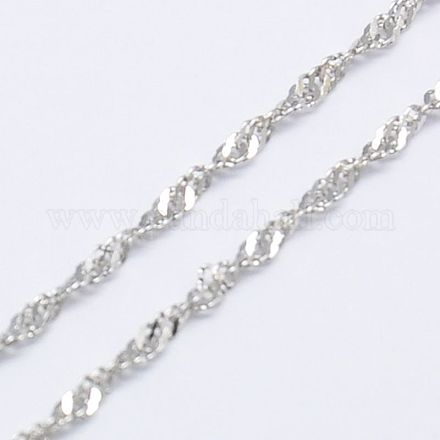 925 ожерелье из серебряных веревок и цепочек X-STER-E007-2B-1